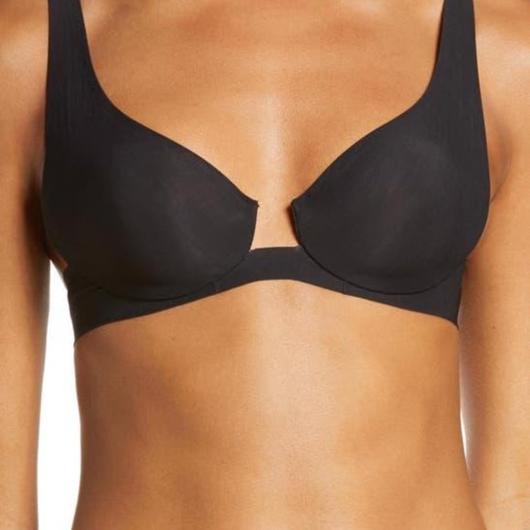 SKIMS Other - SKIMS Naked Underwire Plunge Bra In Onyx (black) Deep plunge